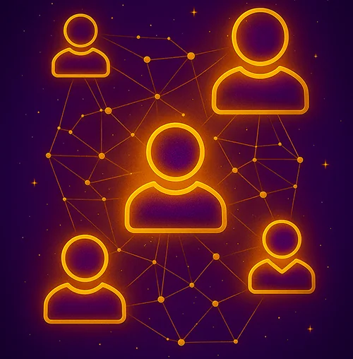 Image représentant la connexion entre les membres de l'équipe BonusCashout