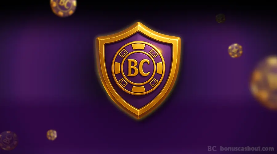 Bouclier doré BonusCashout représentant la fiabilité et la protection des joueurs